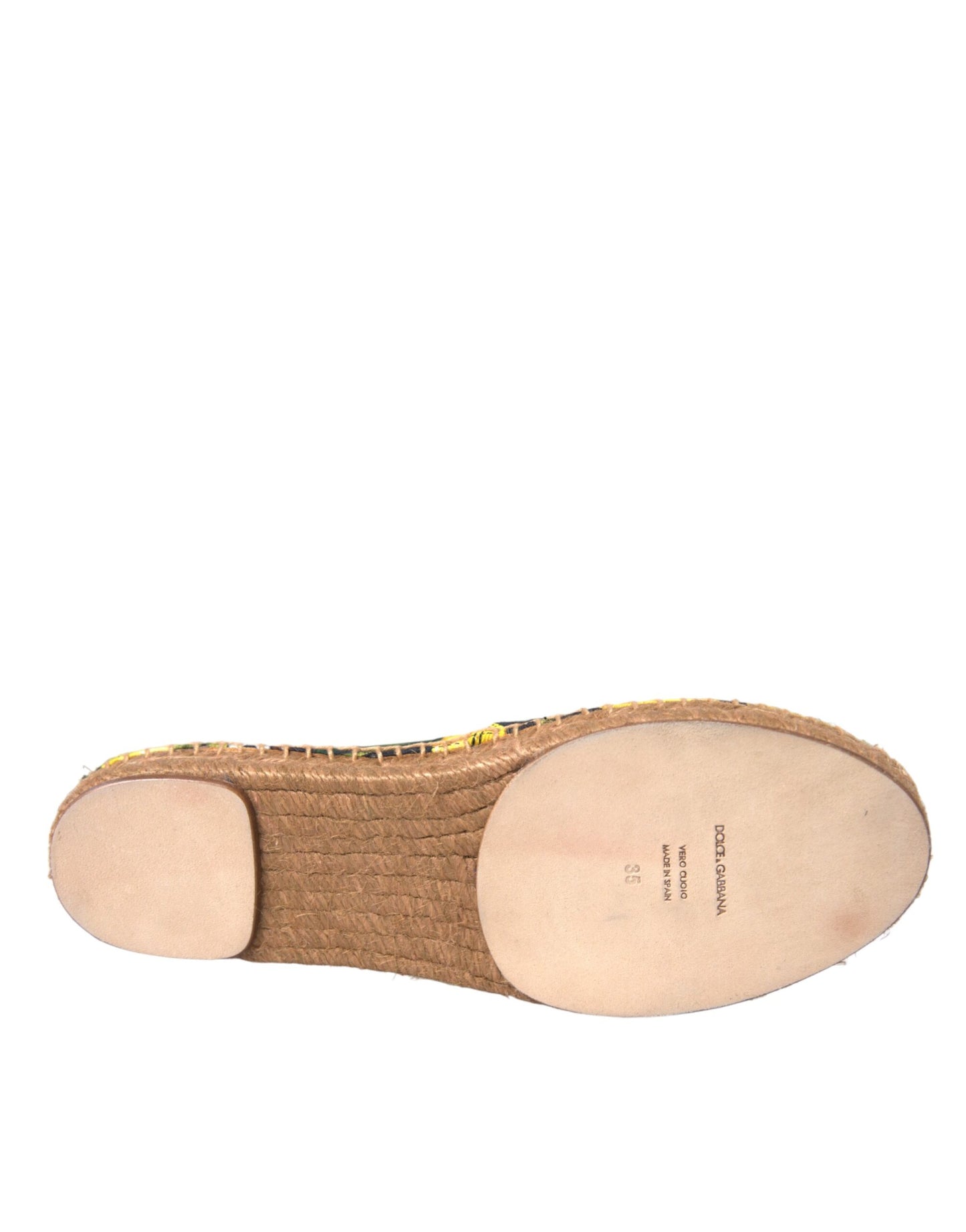 Dolce & Gabbana Multicolor Lemon Slip On Espadrilles Shoes Dolce & Gabbana