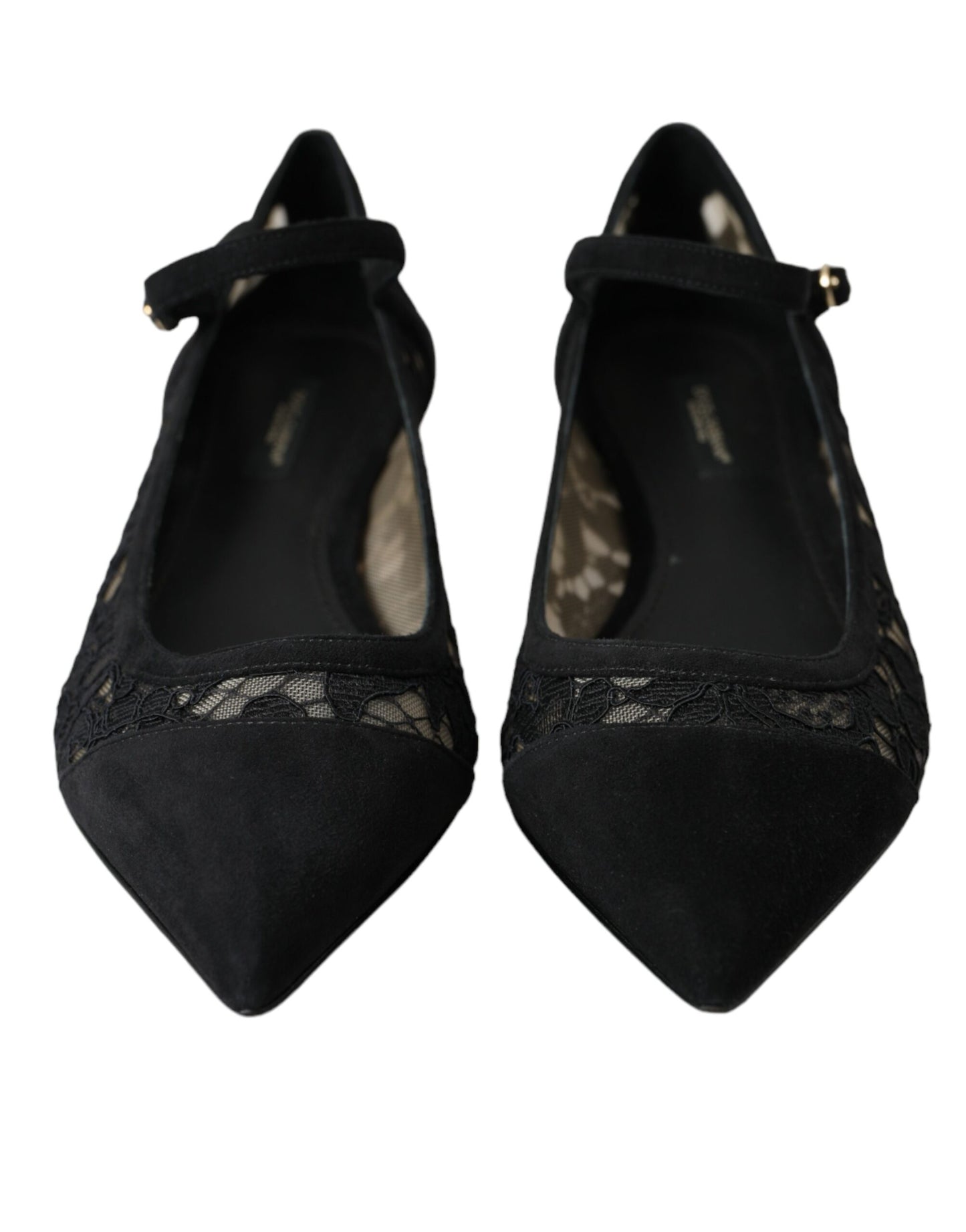 Dolce & Gabbana Black Taormina Lace Bellucci Flats Shoes Dolce & Gabbana