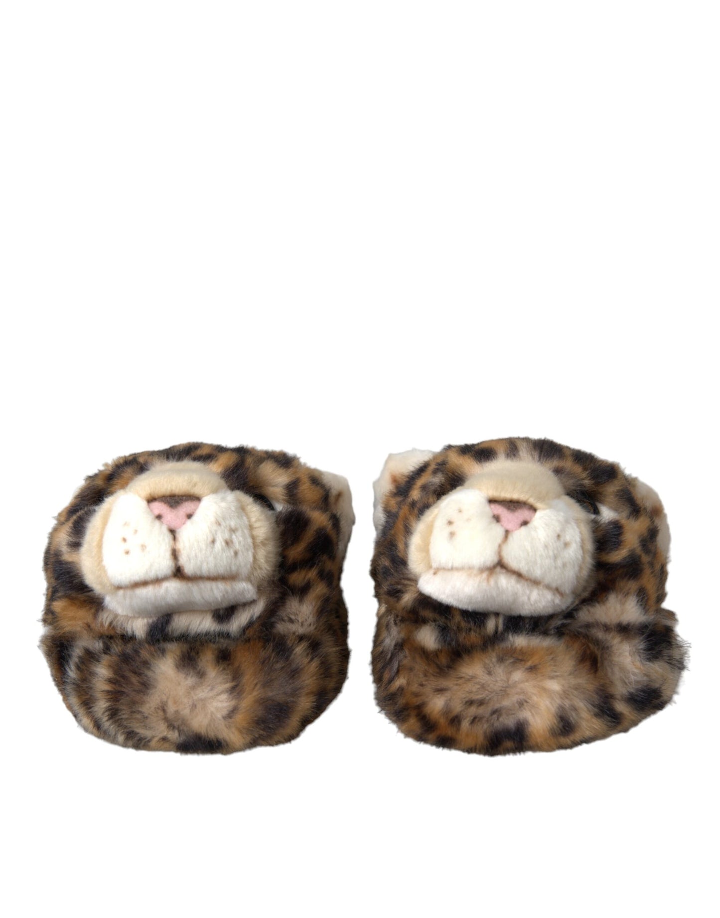 Dolce & Gabbana Brown Tiger Slippers Flats Sandals Shoes Dolce & Gabbana