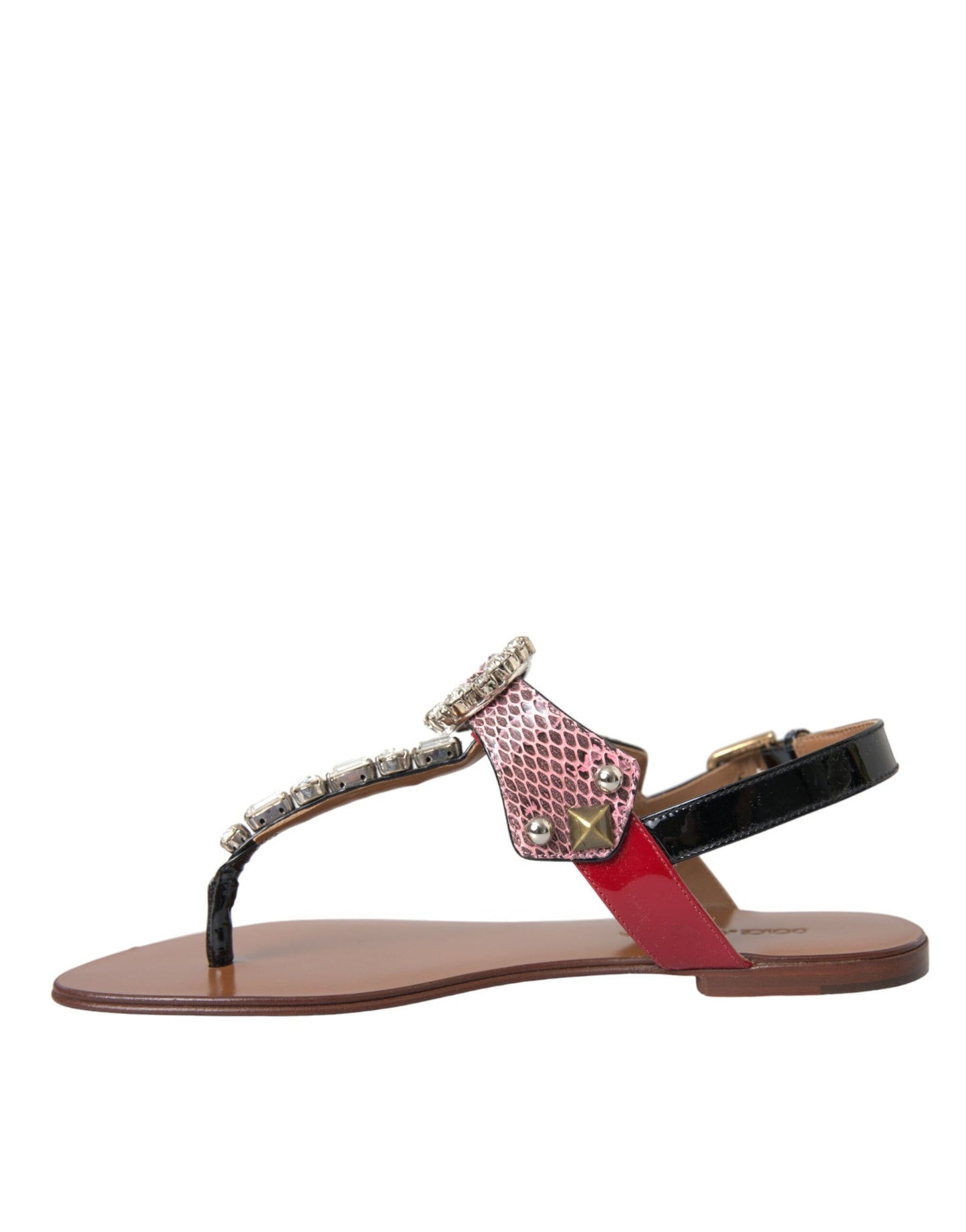 Dolce & Gabbana Multicolor Crystal Sandals Flip Flops Shoes Dolce & Gabbana