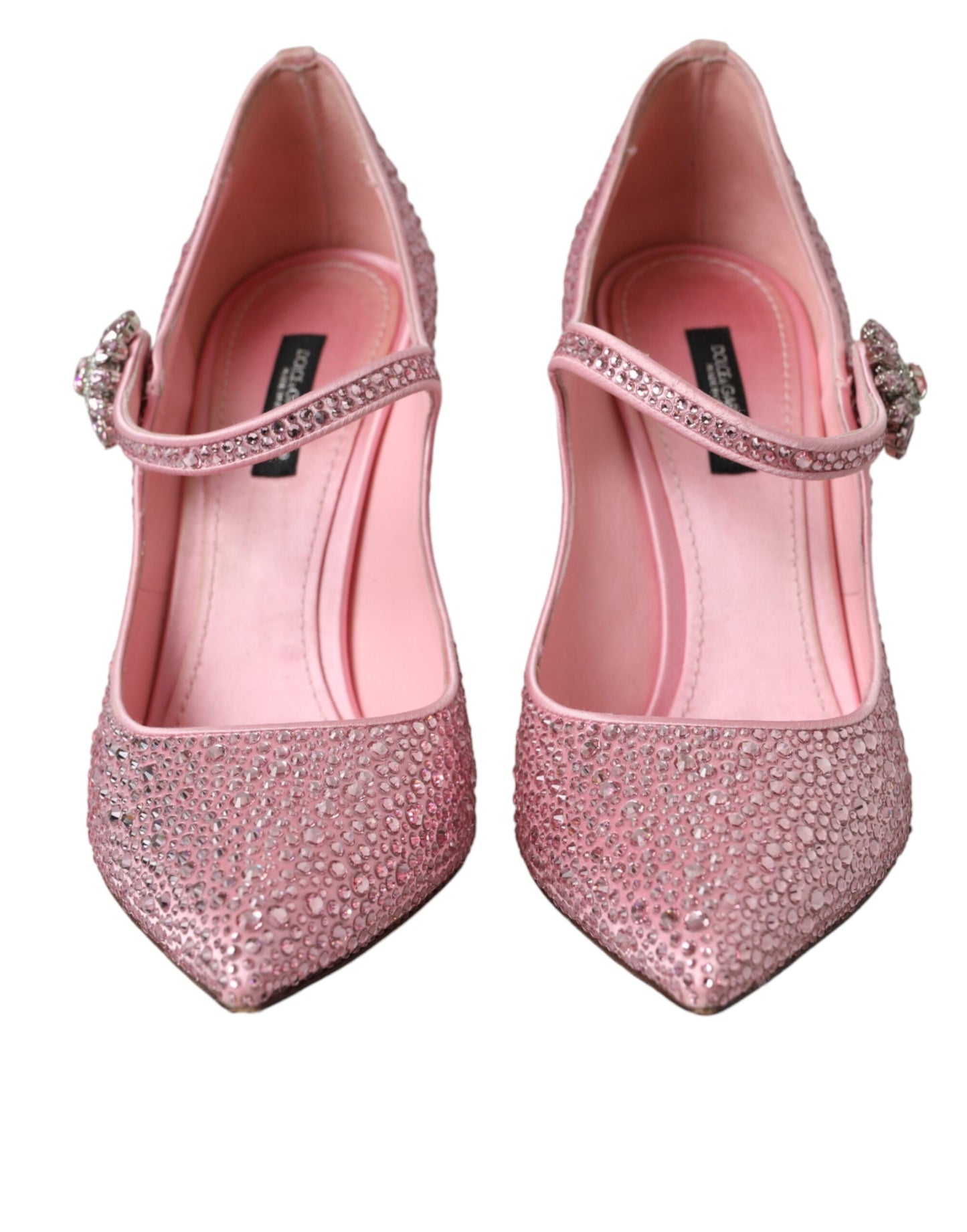 Dolce & Gabbana Pink Strass Crystal Heels Pumps Shoes Dolce & Gabbana