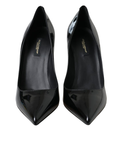 Dolce & Gabbana Black Patent Leather Bellucci Pumps Heels Shoes Dolce & Gabbana