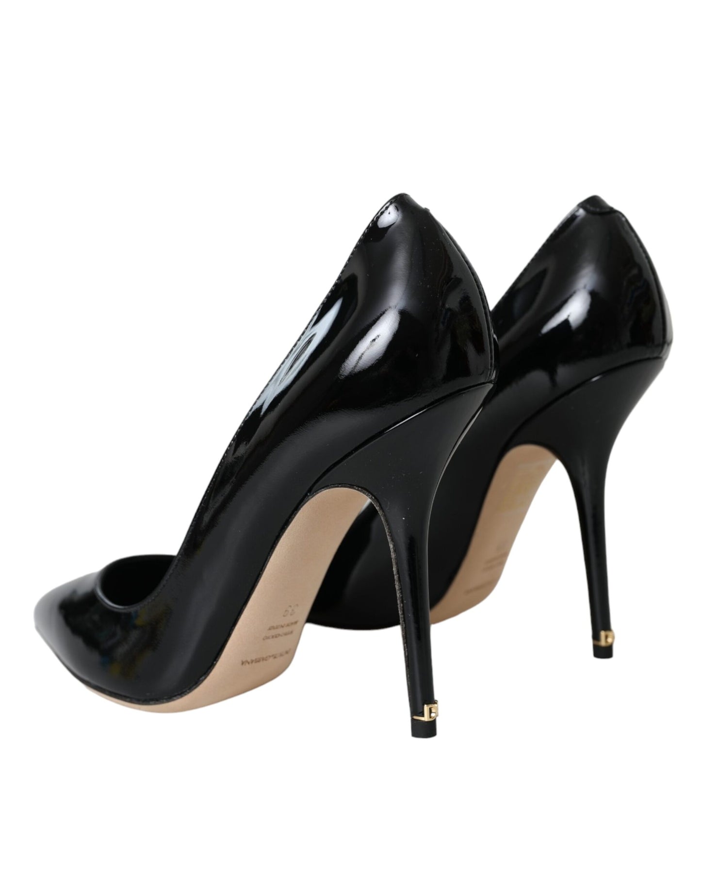 Dolce & Gabbana Black Patent Leather Bellucci Pumps Heels Shoes Dolce & Gabbana