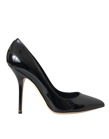 Dolce & Gabbana Black Patent Leather Bellucci Pumps Heels Shoes Dolce & Gabbana