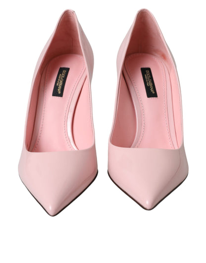 Dolce & Gabbana Light Pink Patent Leather Pump Heels Shoes Dolce & Gabbana