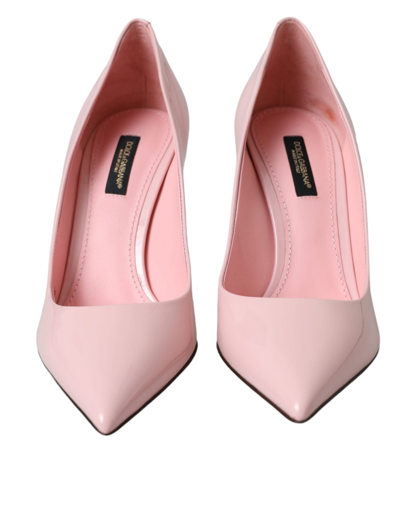 Dolce & Gabbana Light Pink Patent Leather Pumps Heels Shoes Dolce & Gabbana