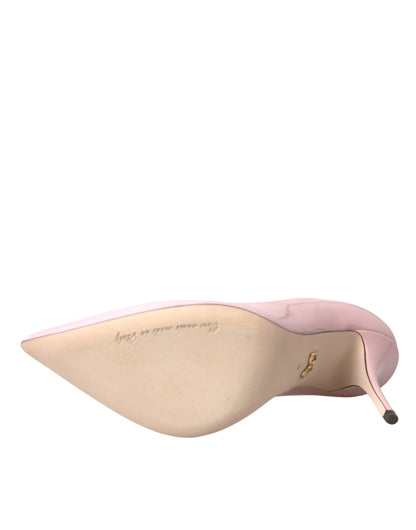 Dolce & Gabbana Light Pink Patent Leather Pumps Heels Shoes Dolce & Gabbana