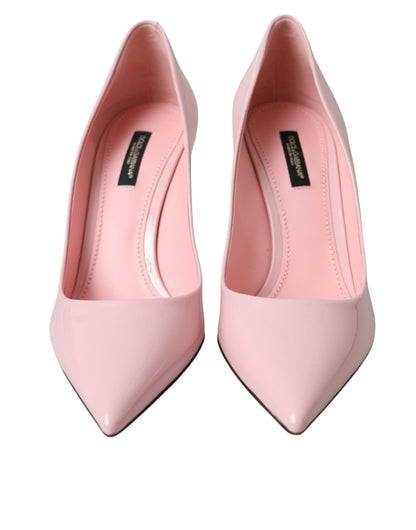 Dolce & Gabbana Light Pink Patent Leather Pumps Heels Shoes Dolce & Gabbana