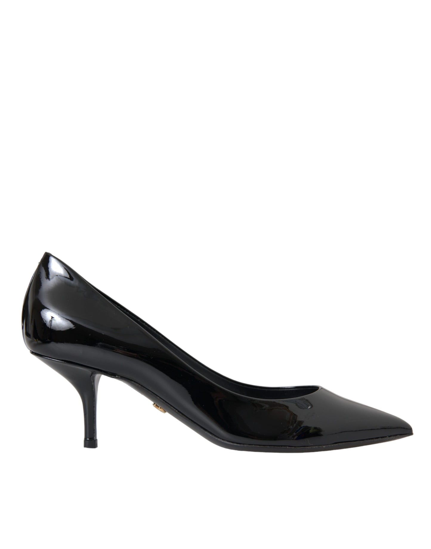 Dolce & Gabbana Black Patent Leather Heels Pumps Shoes Dolce & Gabbana