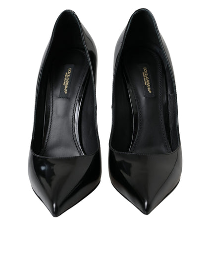 Dolce & Gabbana Black Patent Leather High Heels Pumps Shoes Dolce & Gabbana