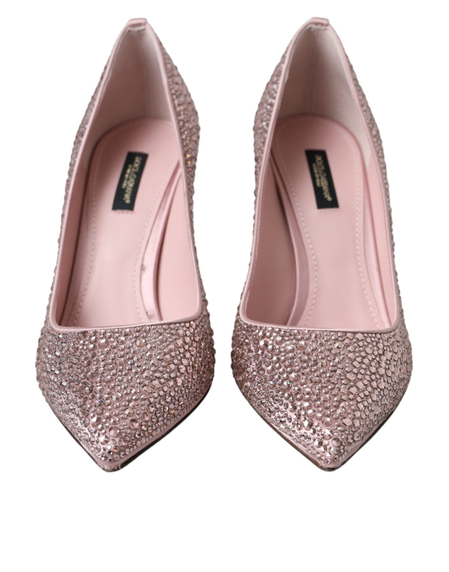 Dolce & Gabbana Pink Strass Crystal Heels Pumps Shoes Dolce & Gabbana