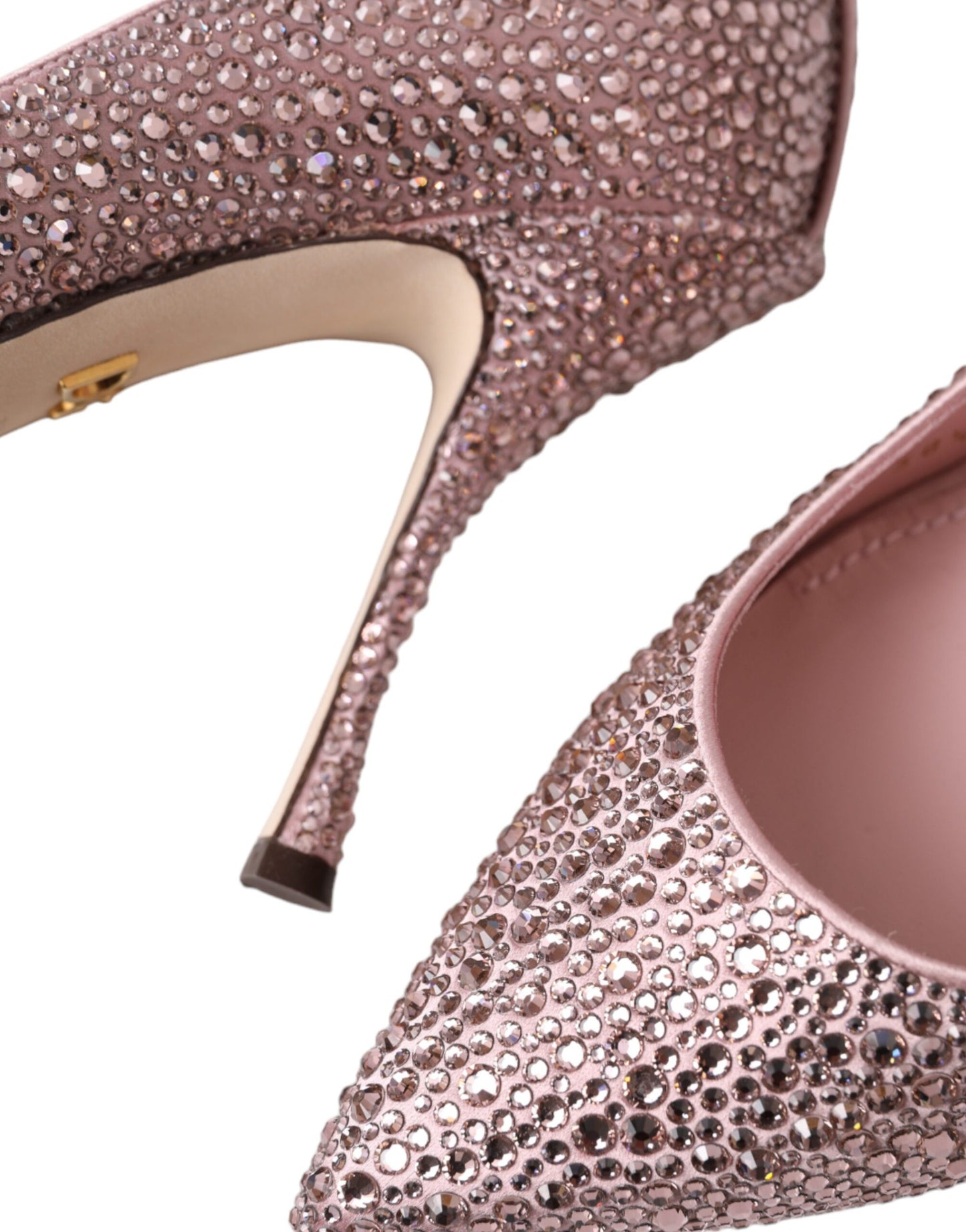 Dolce & Gabbana Pink Strass Crystal Heels Pumps Shoes Dolce & Gabbana