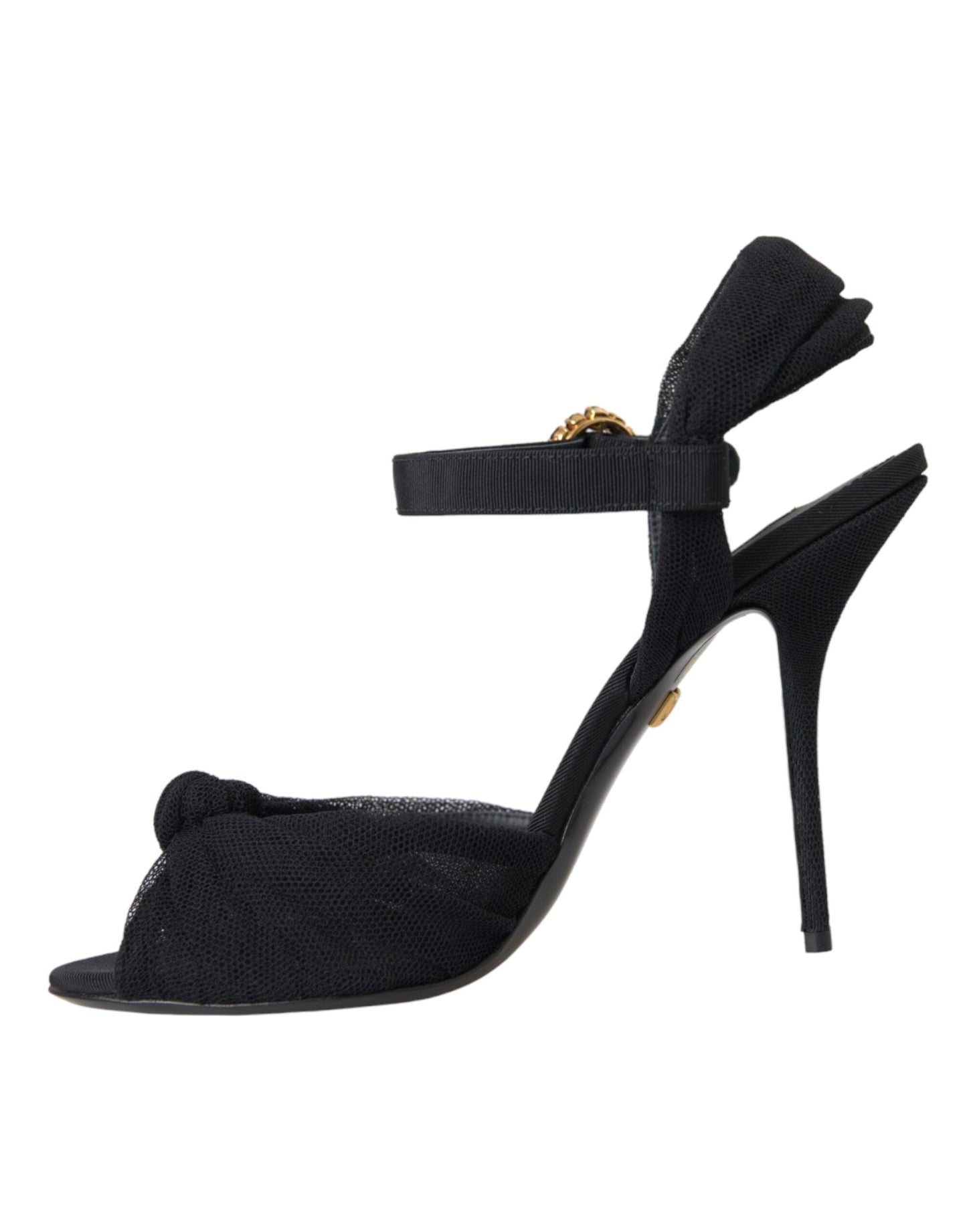 Dolce & Gabbana Black Suede Crystals Keira Sandals Shoes Dolce & Gabbana