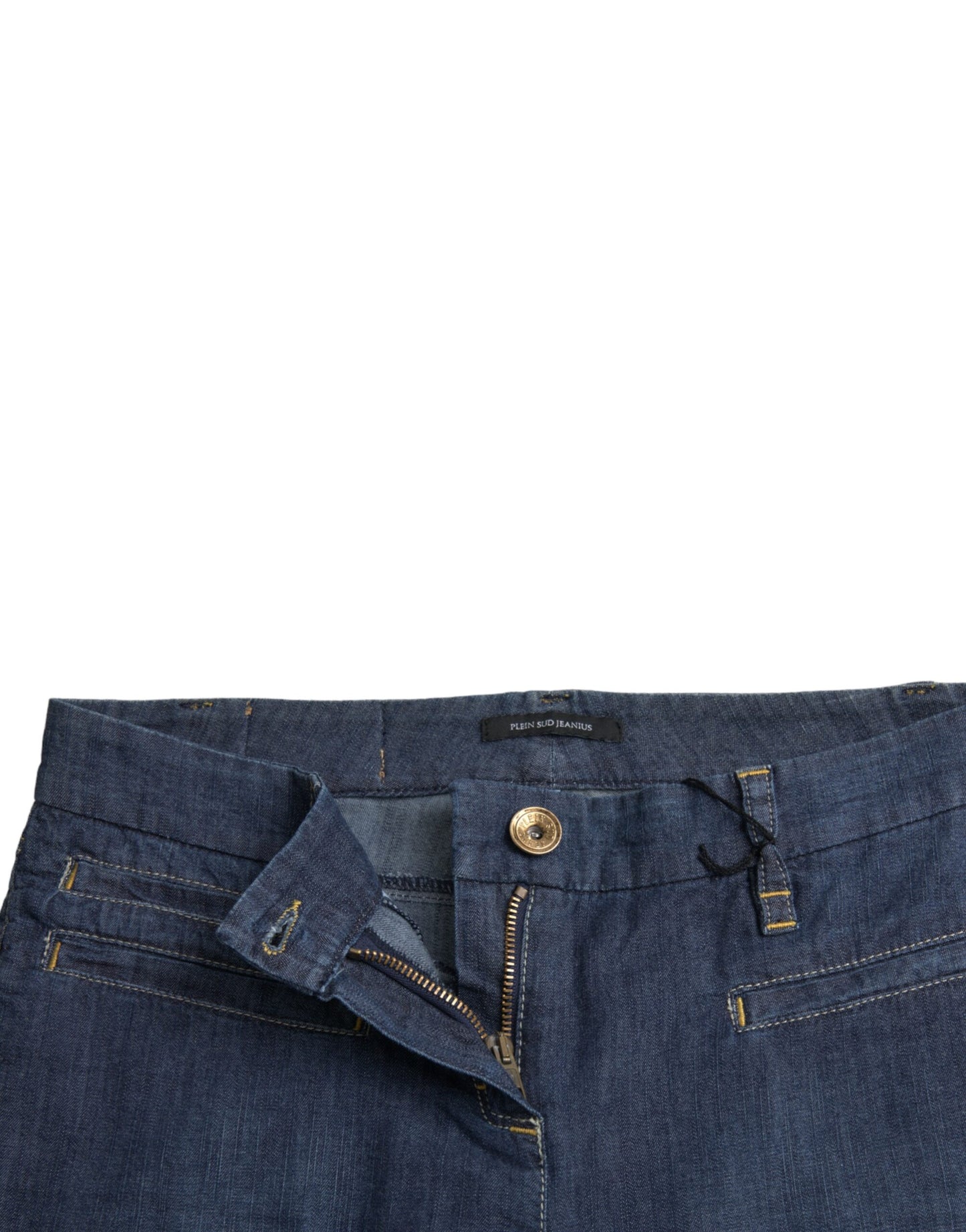 PLEIN SUD Dark Blue Cotton Bootcut Denim Jeans PLEIN SUD