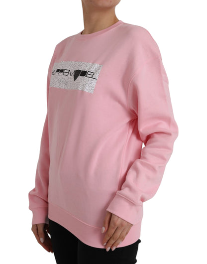 Philippe Model Pink Cotton Logo Long Sleeves Pullover Sweater Philippe Model