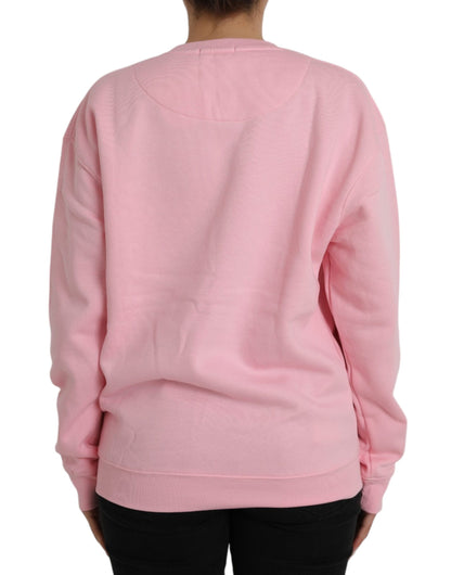 Philippe Model Pink Cotton Logo Long Sleeves Pullover Sweater Philippe Model