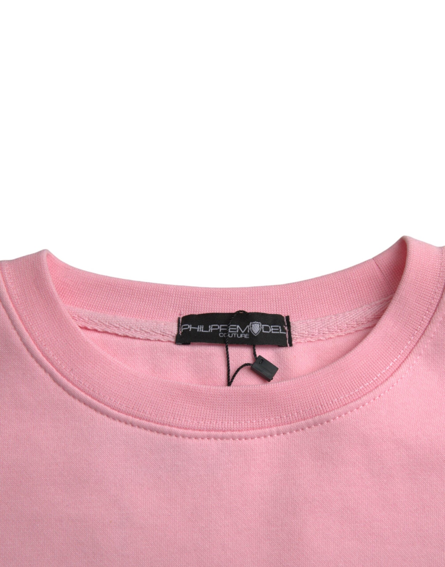 Philippe Model Pink Cotton Logo Long Sleeves Pullover Sweater Philippe Model