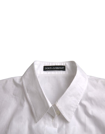 Dolce & Gabbana White Collared Short Sleeve Polo Shirt Top Dolce & Gabbana