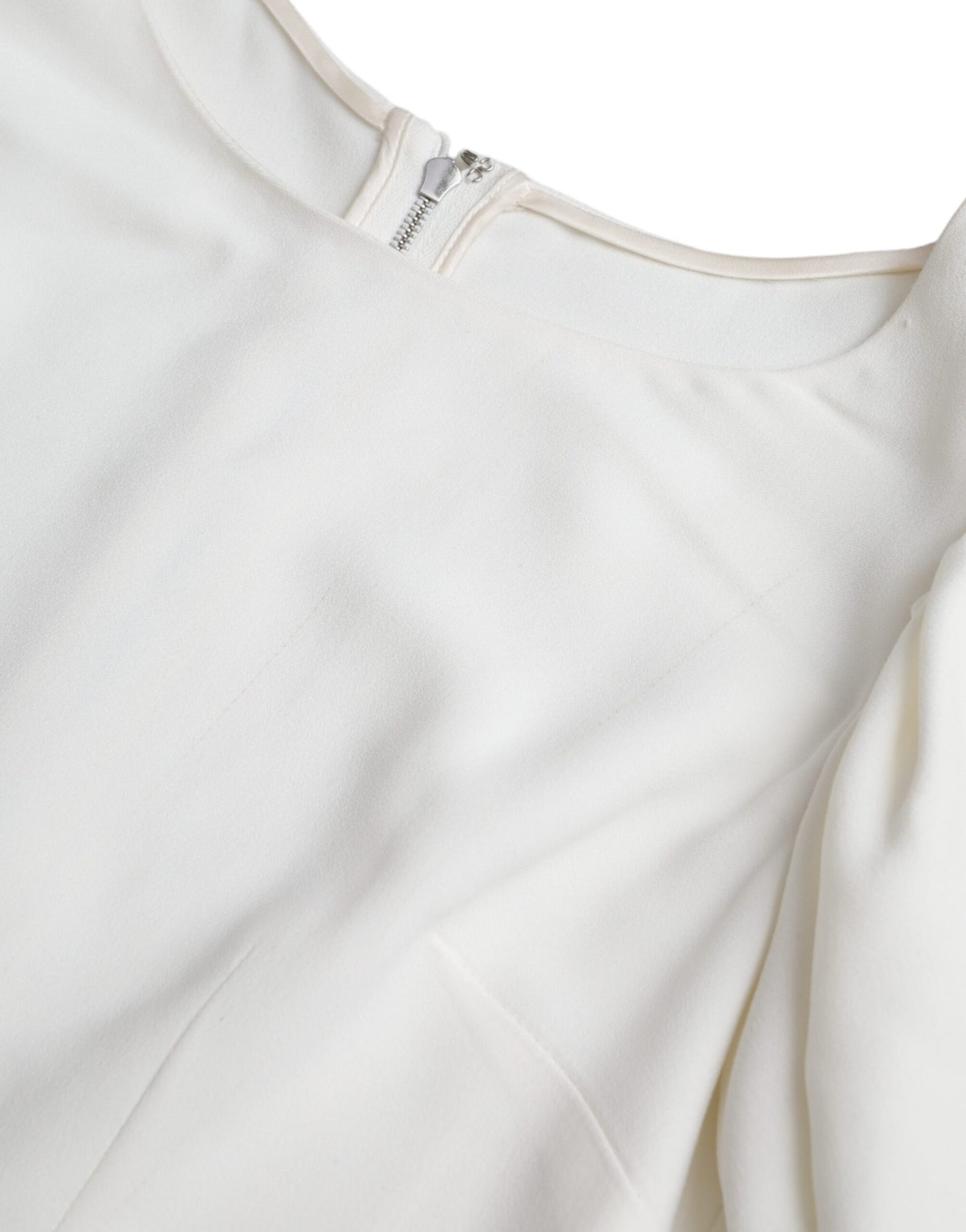 Dolce & Gabbana White Viscose Round Neck Short Sleeves Top Dolce & Gabbana