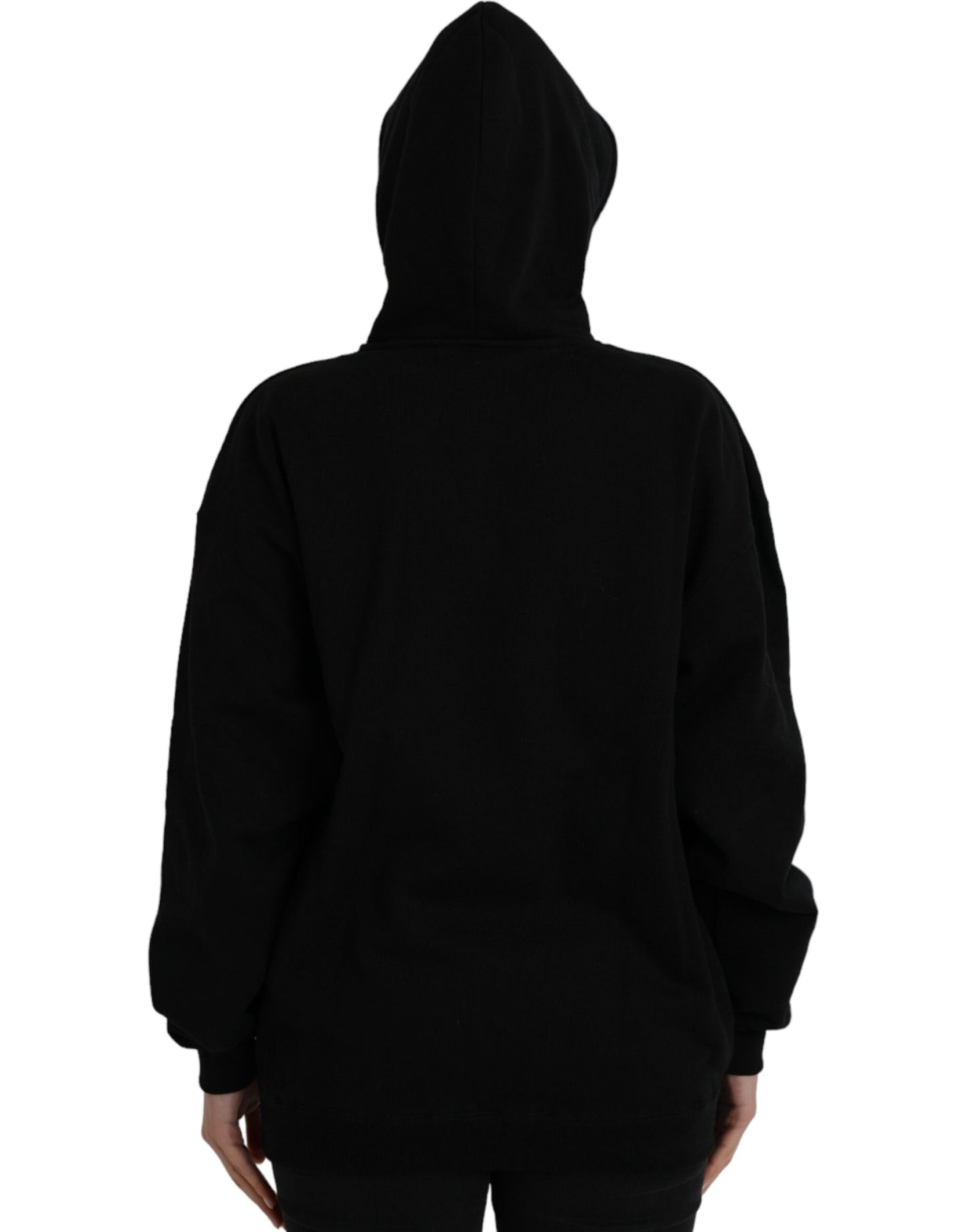 Balenciaga Black Cotton Logo Hooded Pullover Sweatshirt Sweater Balenciaga