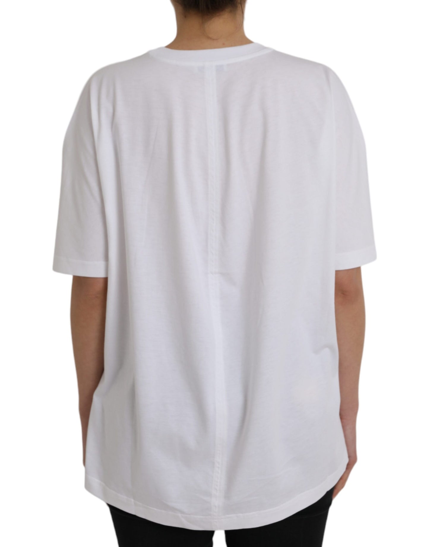 Balenciaga White Cotton Crew Neck Short Sleeves T-shirt Balenciaga