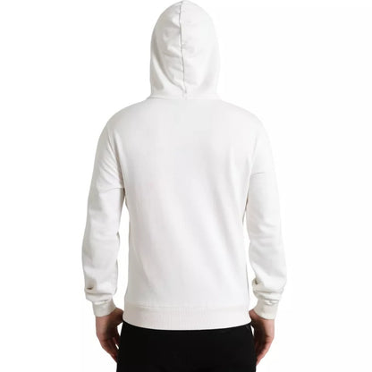 Dolce & Gabbana White Caesar Cotton Hooded Pullover Sweater Dolce & Gabbana