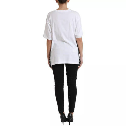 Dolce & Gabbana White 2000 Fashion Moment Lacing Detailed Tee T-shirt Dolce & Gabbana