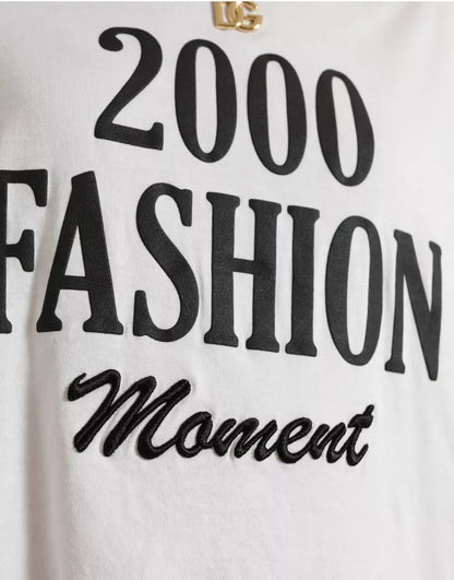 Dolce & Gabbana White 2000 Fashion Moment Lacing Detailed Tee T-shirt Dolce & Gabbana