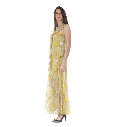 John Galliano Yellow Polyester Dress John Galliano