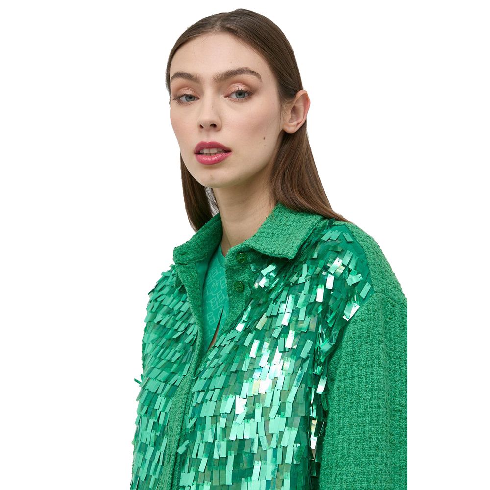 PINKO Green Cotton Shirt PINKO