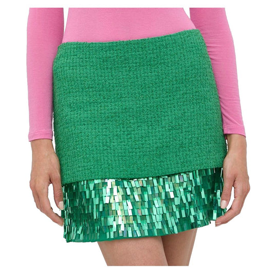 PINKO Green Cotton Skirt PINKO