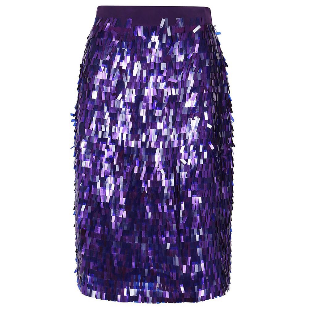 PINKO Purple Polyester Skirt PINKO