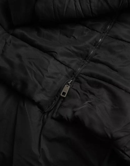 Dolce & Gabbana Black Nylon Hooded Parka Coat Winter Jacket Dolce & Gabbana