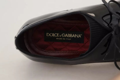 Dolce & Gabbana Black Patent Leather Derby Dress Shoes Dolce & Gabbana