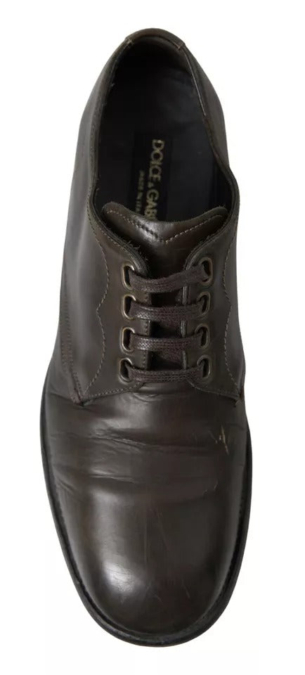 Dolce & Gabbana Green Leather Mens Formal Dress Shoes Dolce & Gabbana