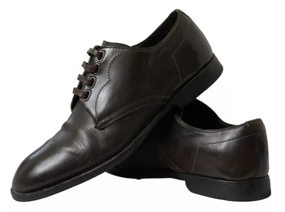 Dolce & Gabbana Green Leather Mens Formal Dress Shoes Dolce & Gabbana