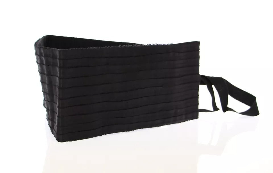 Dolce & Gabbana Black Silk Womens Waist Cummerbund Dolce & Gabbana