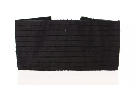 Dolce & Gabbana Black Silk Womens Waist Cummerbund Dolce & Gabbana