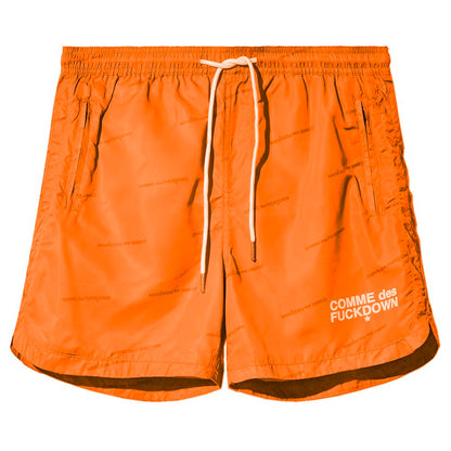 Comme Des Fuckdown Orange Polyester Swimwear Comme Des Fuckdown