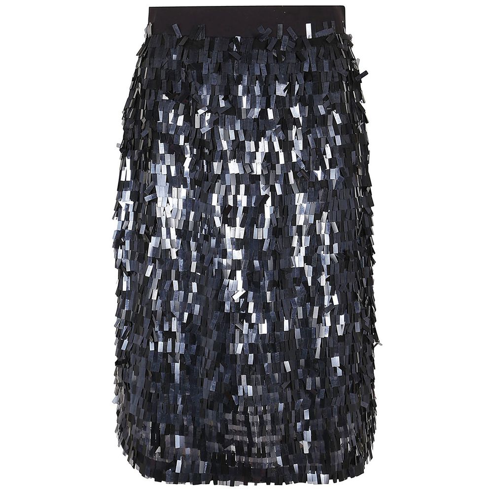 PINKO Black Polyester Skirt PINKO