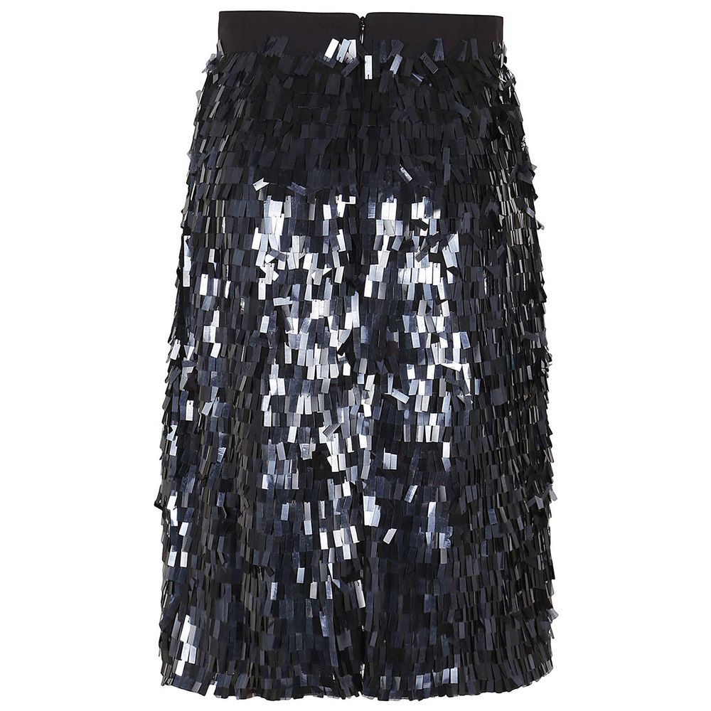 PINKO Black Polyester Skirt