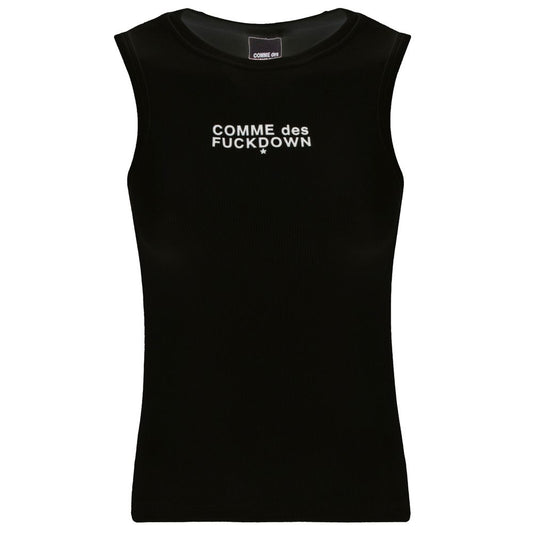 Comme Des Fuckdown Black Cotton Tops & T-Shirt Comme Des Fuckdown