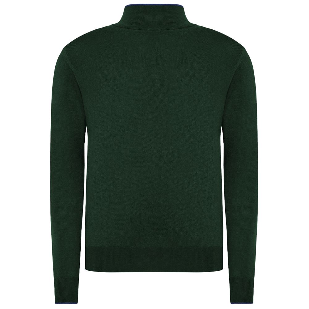 La Martina Green Acrylic Sweater La Martina