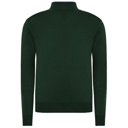 La Martina Green Acrylic Sweater La Martina