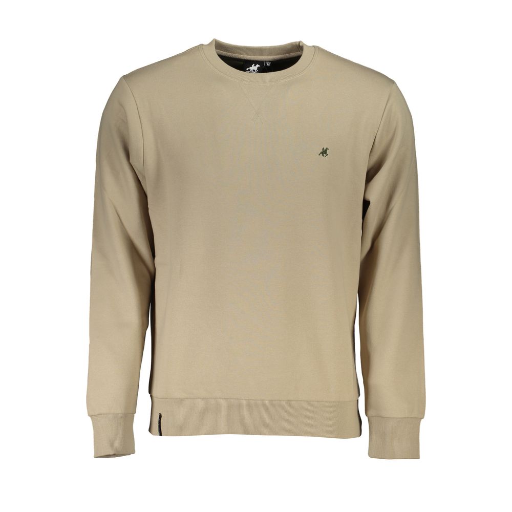 U.S. Grand Polo Beige Cotton Sweater U.S. Grand Polo