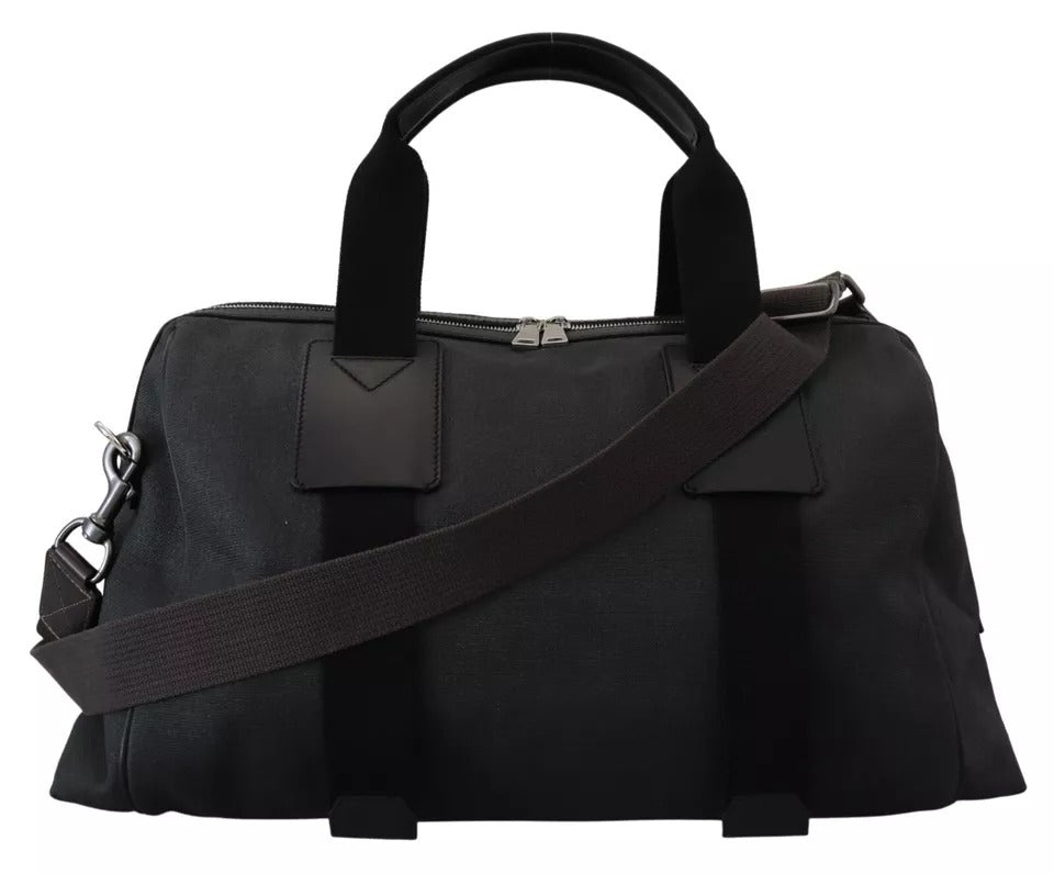 Dolce & Gabbana Black Gray Holdall Tote Men Hand Shoulder Bag Dolce & Gabbana