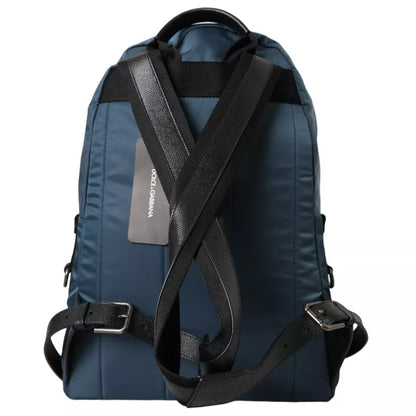 Dolce & Gabbana Blue Nylon #DGFamily Patch Men Backpack Bag Dolce & Gabbana