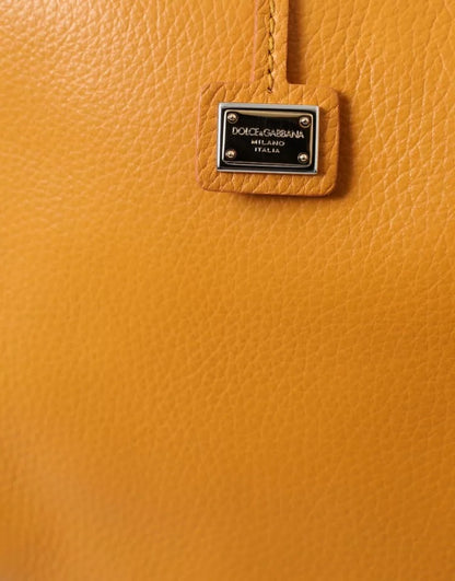 Dolce & Gabbana Yellow Leather Hand Shoulder Purse Satchel SICILY Bag Dolce & Gabbana