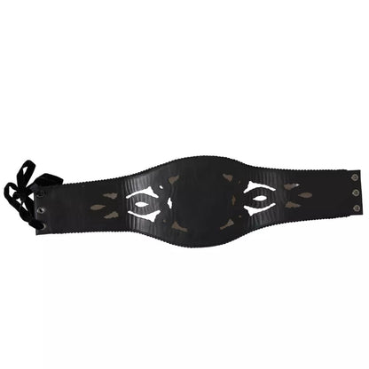 Dolce & Gabbana Black Canvas Embellished Waist Women Belt Dolce & Gabbana