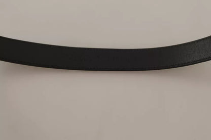 Dolce & Gabbana Black Calf Leather Antique Buckle Men Belt Dolce & Gabbana